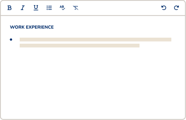 with our industry-specific bullet points