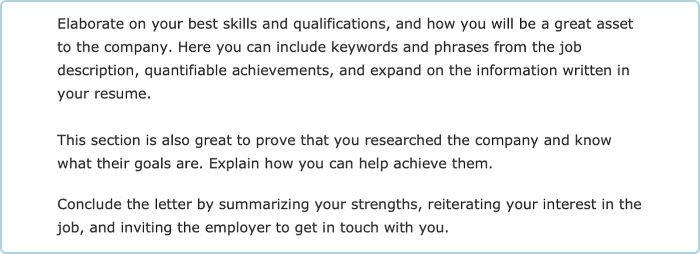 Body Cover Letter hover