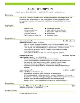 impactful professional automotive resume examples resources resume format for automobile industry