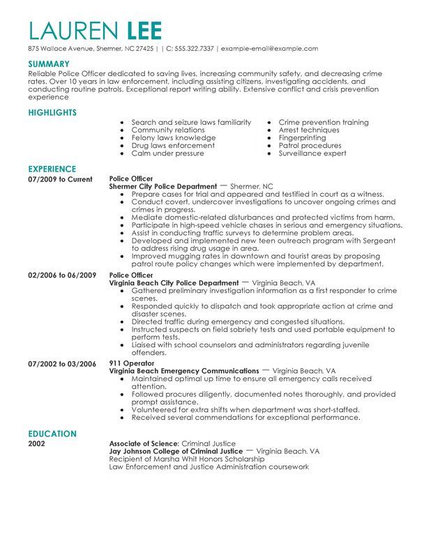 law-enforcement-resume-sample-resume-example-for-police-officers