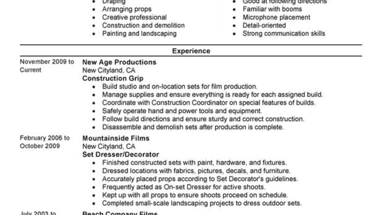 Film Crew Organizational Chart