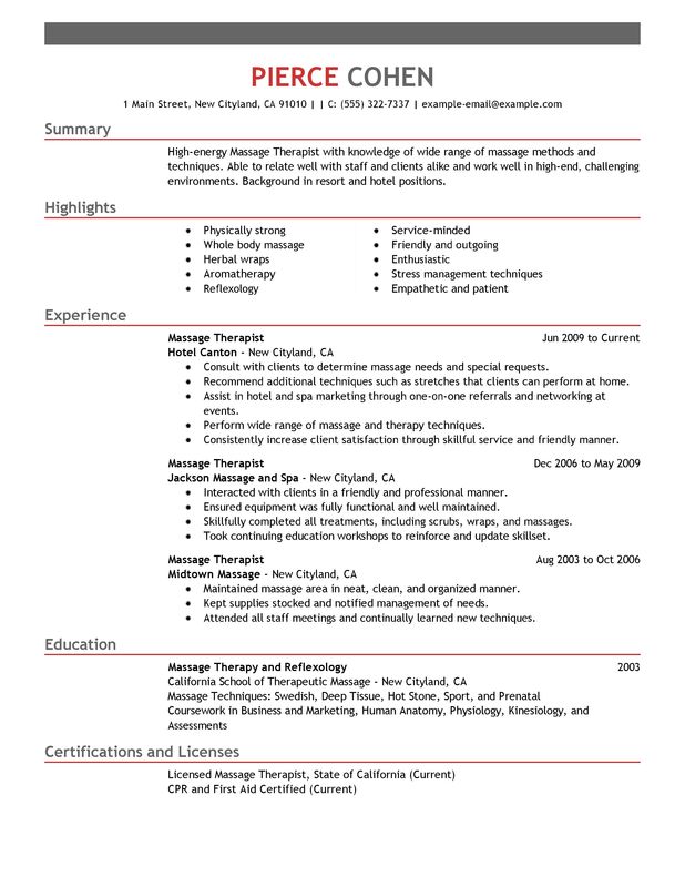 unforgettable massage therapist resume examples to stand out resume for beauty therapist