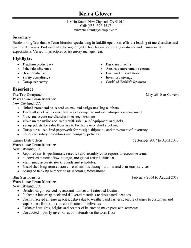 team members resume examples created by pros team resumes