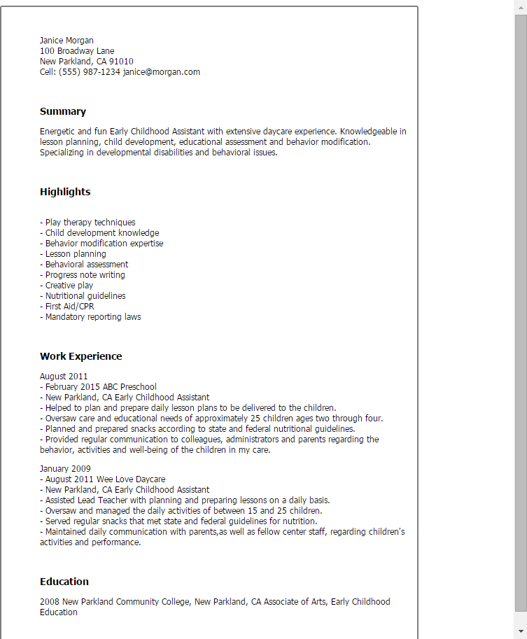 Preschool Behavior Plan Template from www.myperfectresume.com