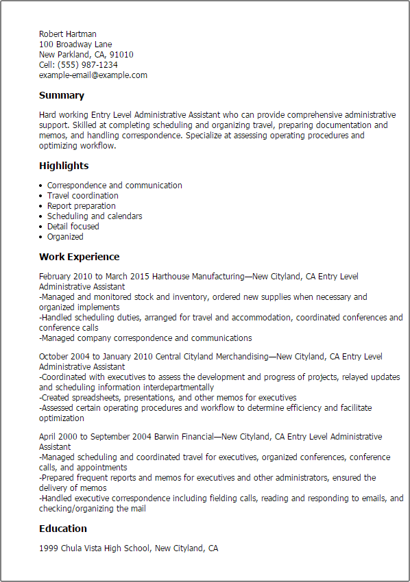 Administrative Assistant Cover Letter 2019 from www.myperfectresume.com