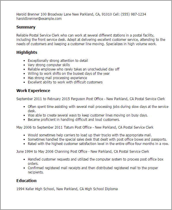 Summary Of Accomplishments Usps Example Cover Letter Sample For Job 