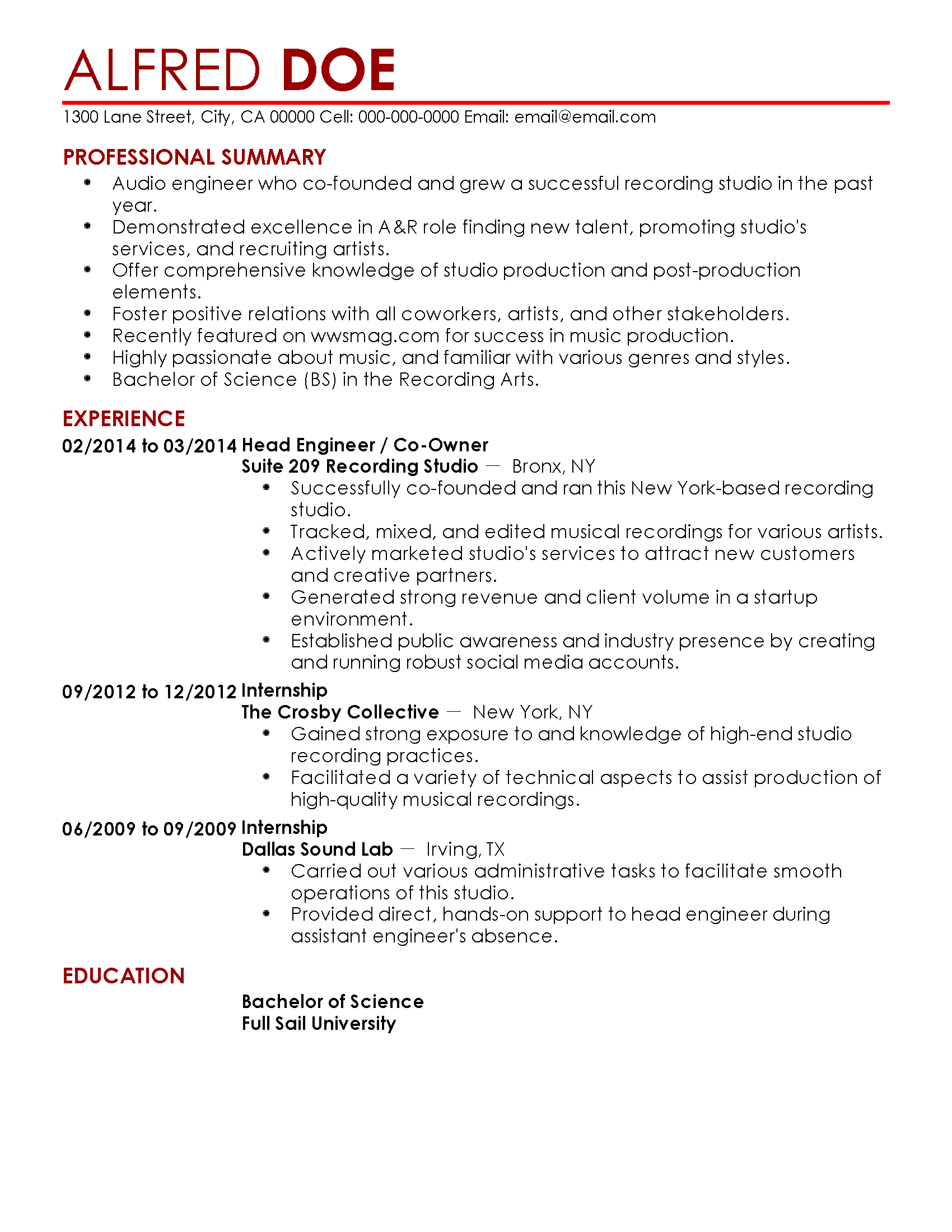 music a r resume sample best resume ideas a r resume