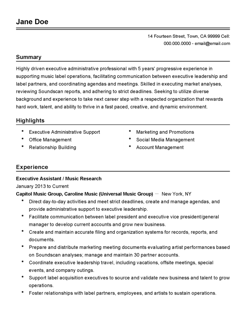 professional executive administrative assistant templates administrative assistant bio examples