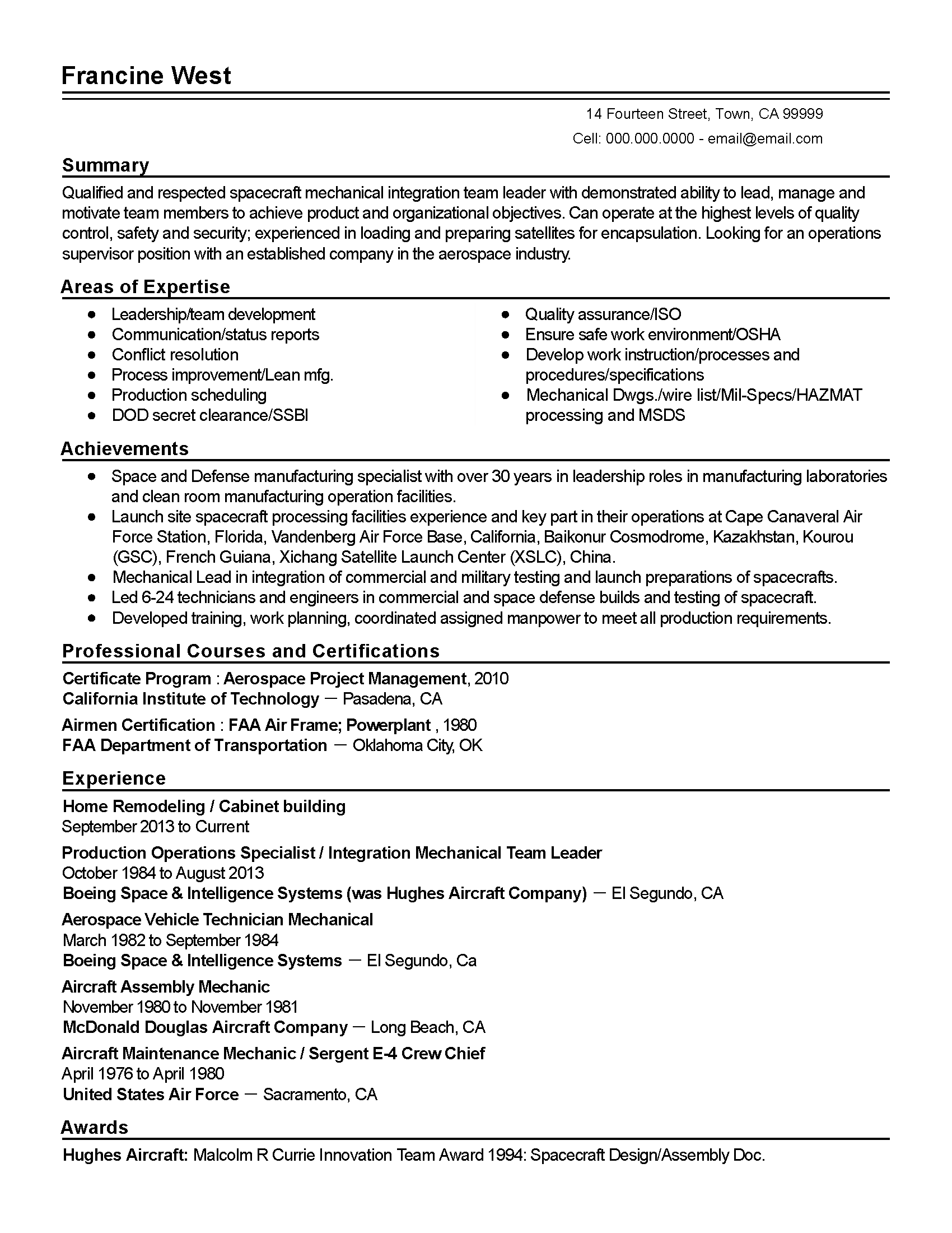 Sample Resume For A Midlevel It Project Manager Monster Com