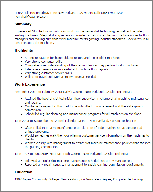 Slot machine tech salary scale Slot machine tech salary scale