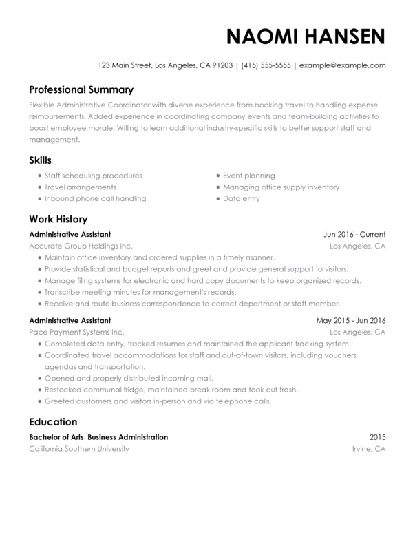 Executive Assistant Resume Examples Created By Pros MyPerfectResume executive-assistant-resume-examples-created-by-pros-myperfectresume