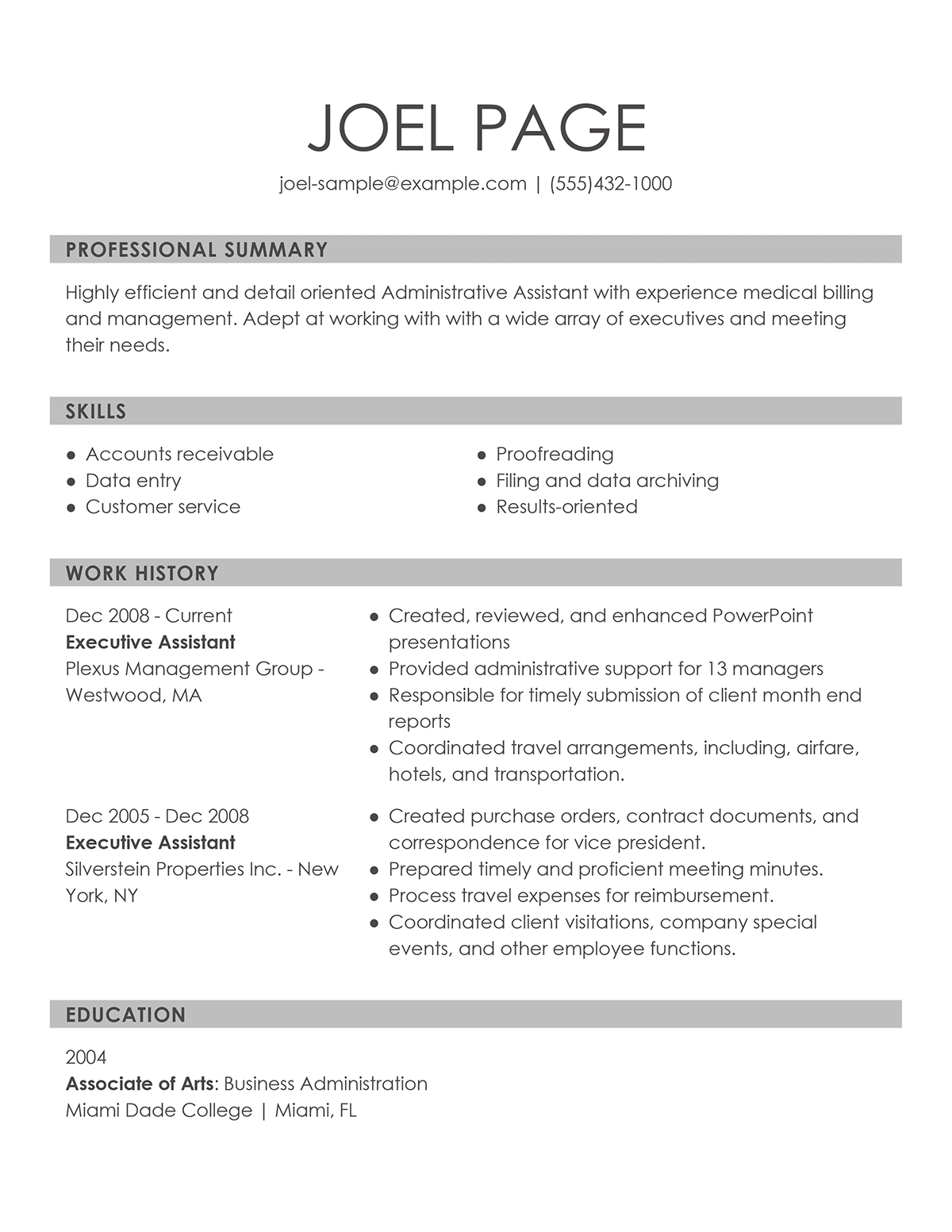 Data Entry Clerk Resume Examples – Free to Try Today ...