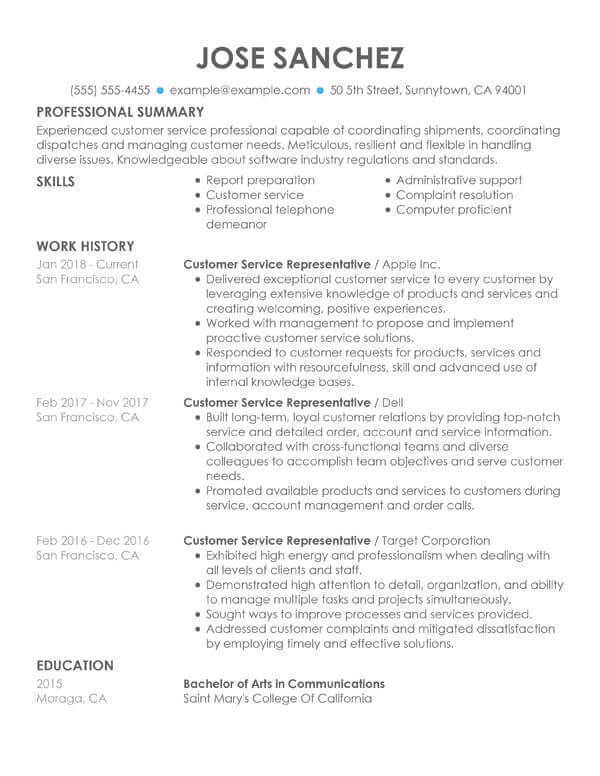 Perfect Resume Samples For Your Job Hunt