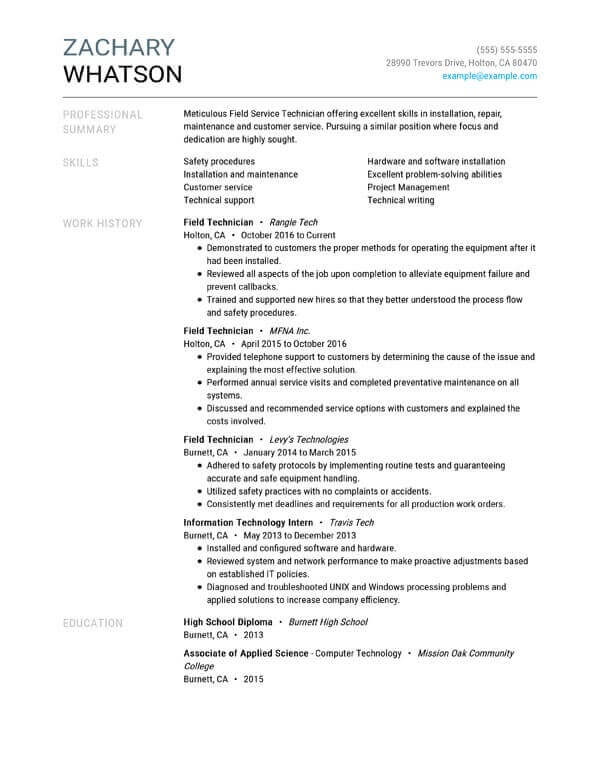Perfect Resume Samples For Your Job Hunt