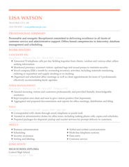 Office Receptionist Resume Sample