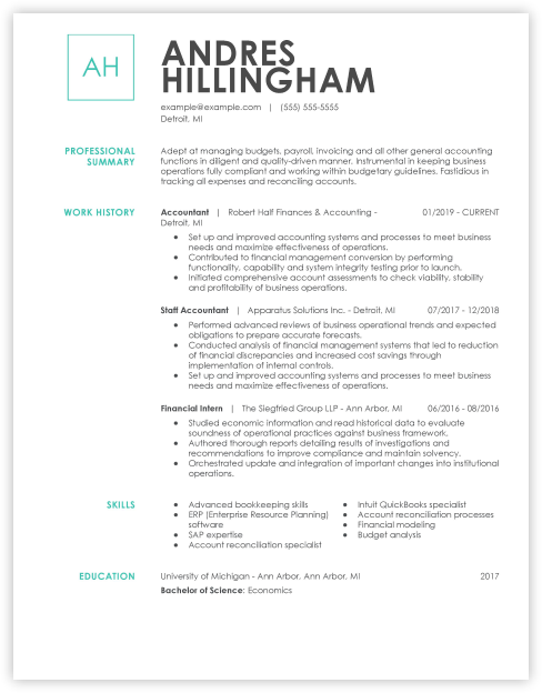 i need help writing a resume