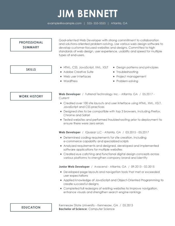 Best Resume Templates For 2021 My Perfect Resume