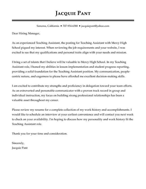 The Perfect Cover Letter from www.myperfectresume.com