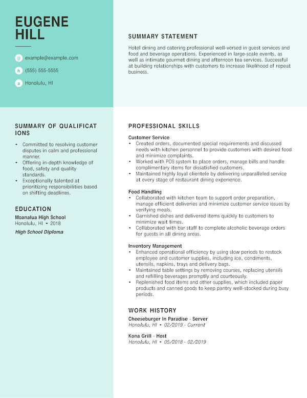 Get Job Resume Examples 2020 Pics - EX Resume