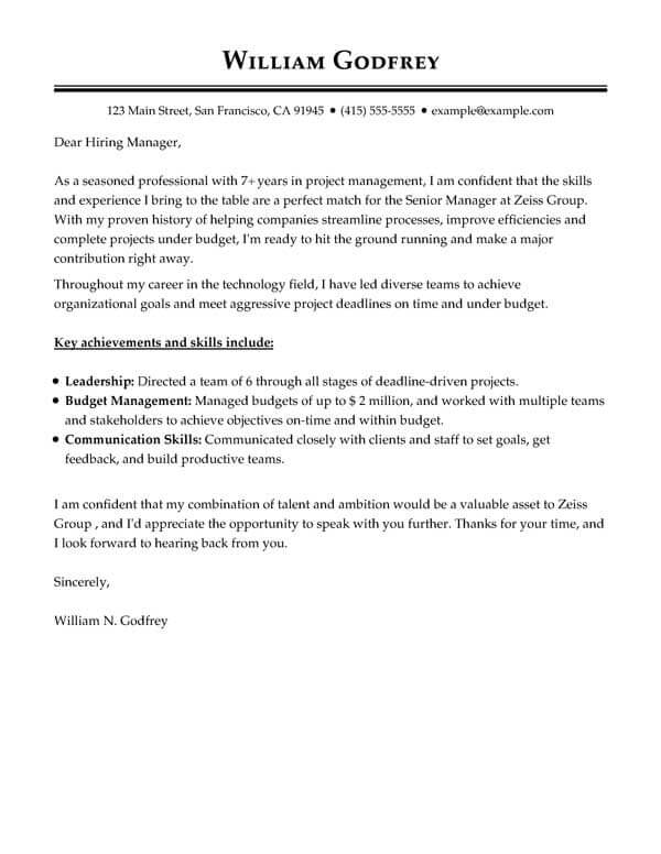 Cover Letter Template To Whom It May Concern from www.myperfectresume.com