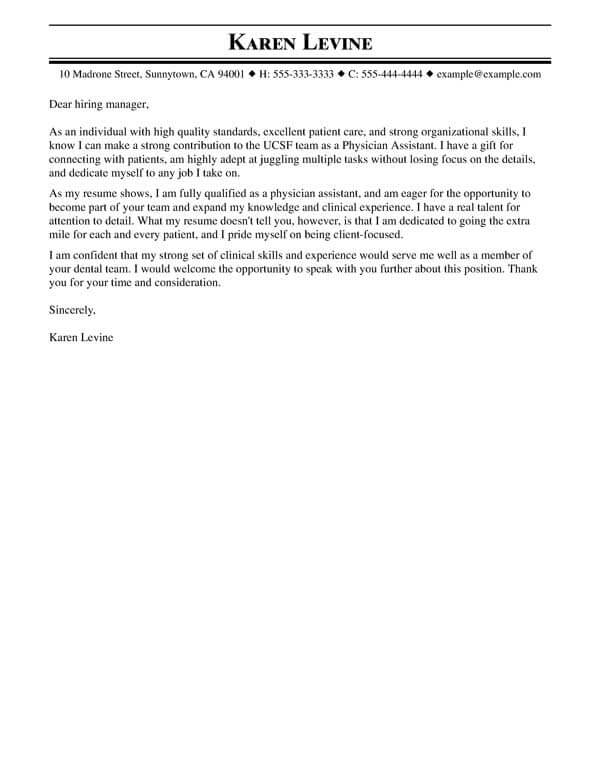 Free Professional Cover Letter Templates