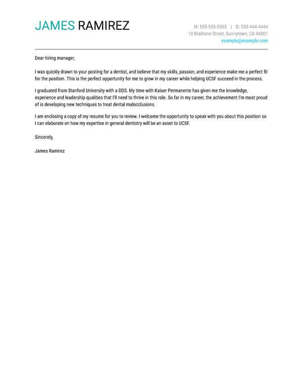 Cover Letter For Resume Download