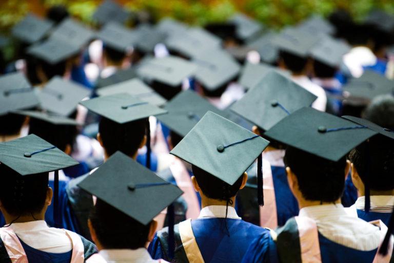Group of graduates in a graduation