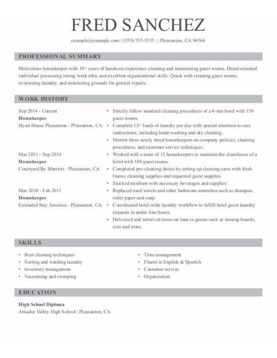 Professional janitorial resume examples for 2021 mpr