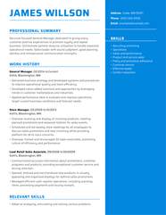 General Manager Resume Sample