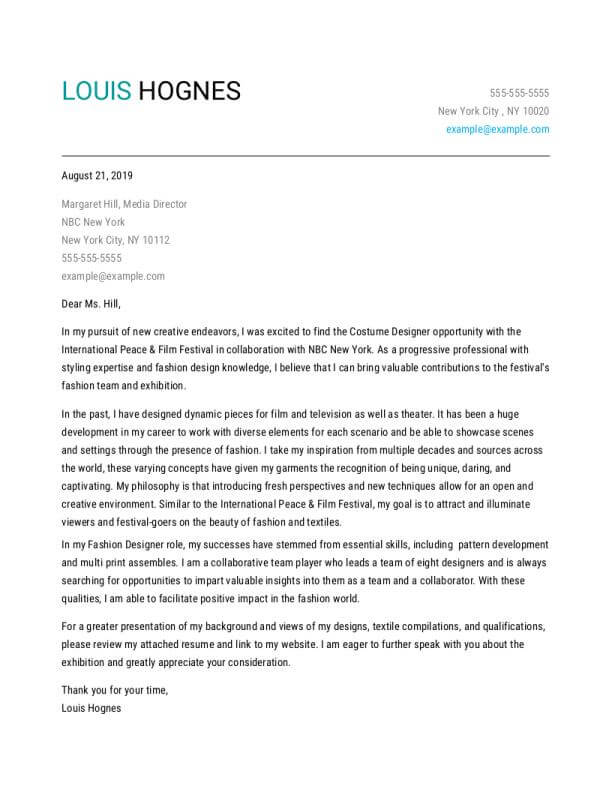 Top Cover Letter Examples 2021 - 500+ Jobs | MyPerfectResume