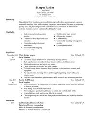 Mcdonalds Resume Sample