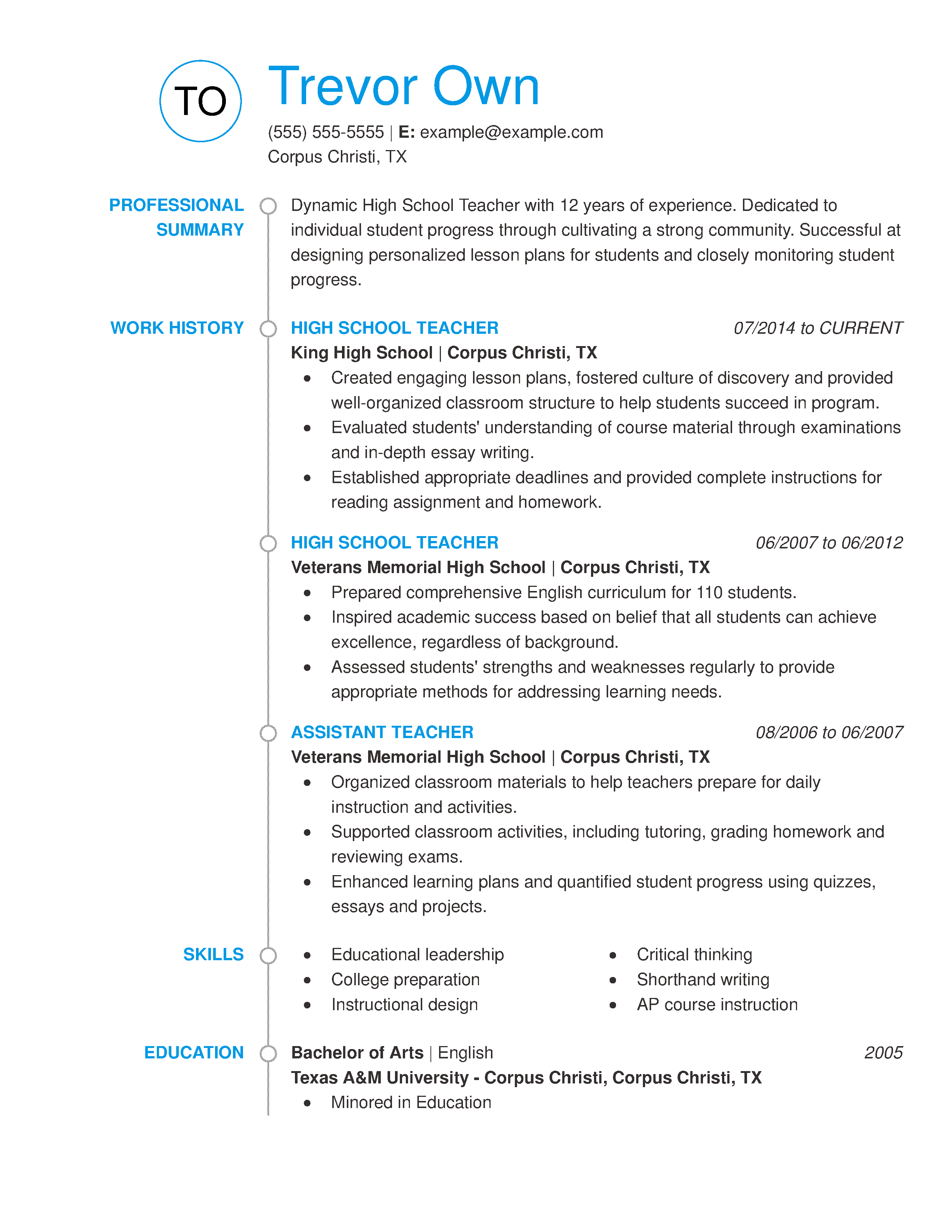 Easy To Customize Teacher Resume Examples For 2022 easy-to-customize-teacher-resume-examples-for-2022