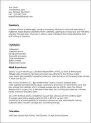  1 Work At Home Agent Resume Example Try Them Now