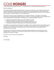 Assistant Teacher Cover Letter Examples Templates 2024 