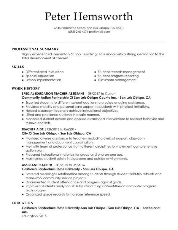 Essential Student Resume Examples My Perfect Resume