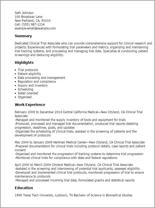 clinical-trial-associate-resume-example-myperfectresume