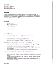 Sample Resume Objectives For Receptionist