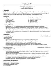 Sales Assistant Manager Resume Examples Templates 2025 