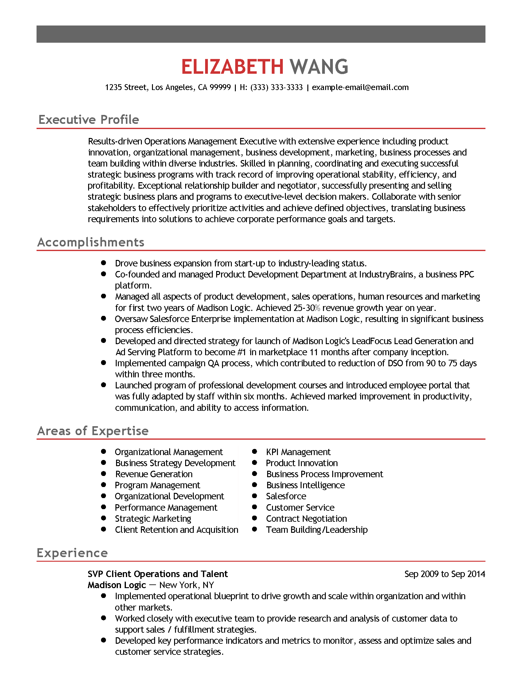 Senior Fraud And Claims Operation Representative Resume Sample