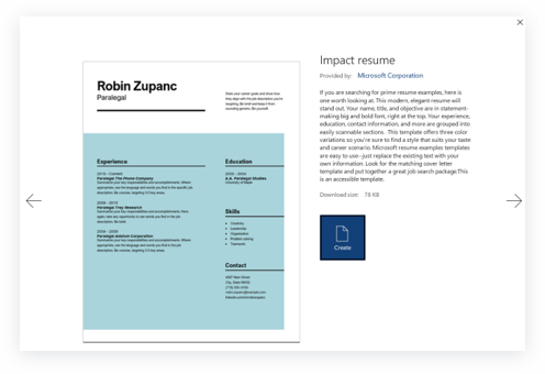 resume format ms word Create Resume