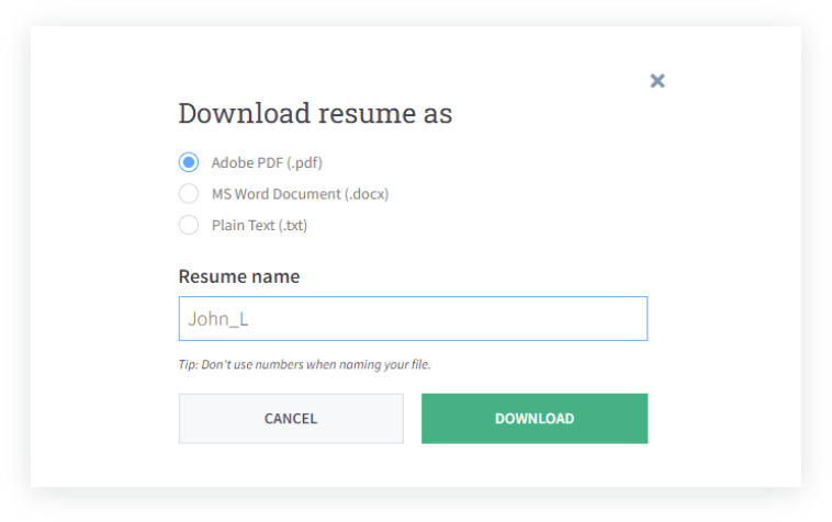 resume format ms word Save Resume Img