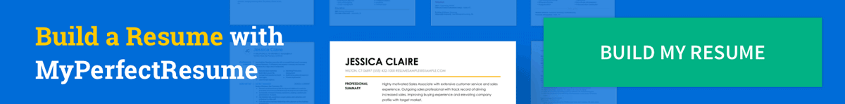 Build my resume footer