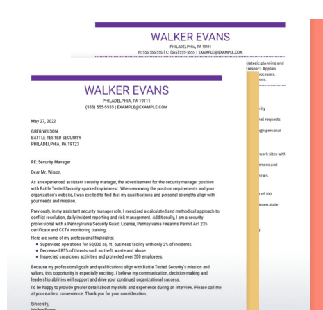 Pair your Resume with a Matching Cover Letter