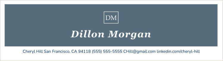 Adding Your Contact Information to a Cover Letter