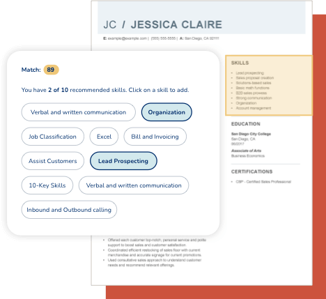Customize Resume