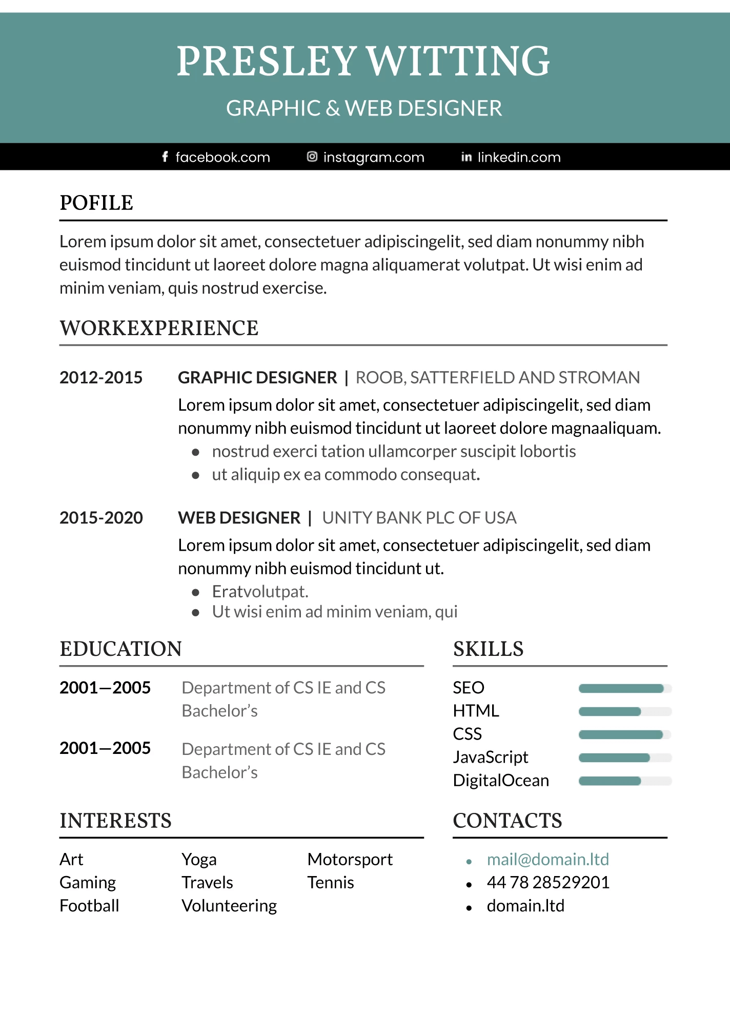 Design Resume