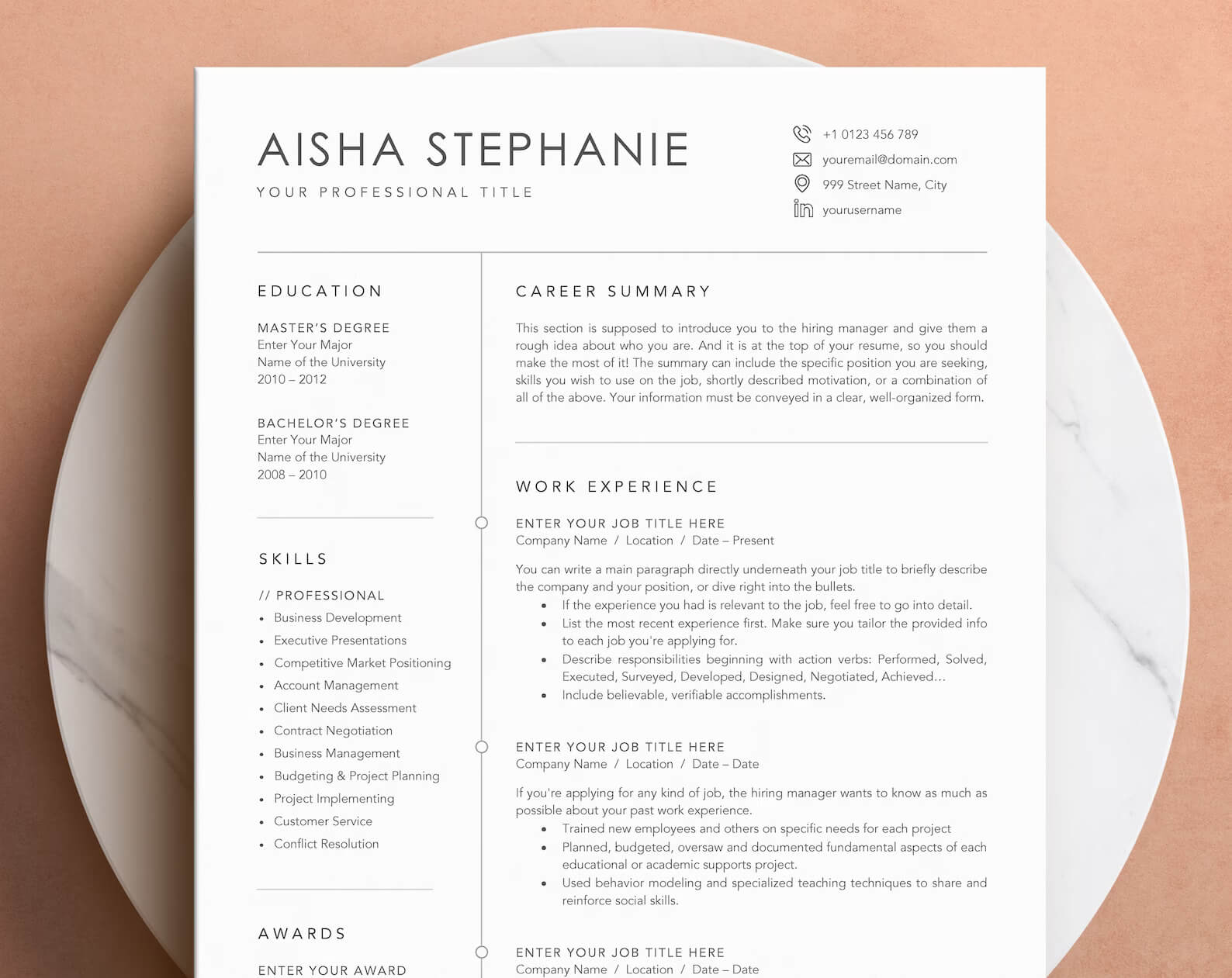 Resume Template Design