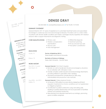 Job Title Cv Graphics 3