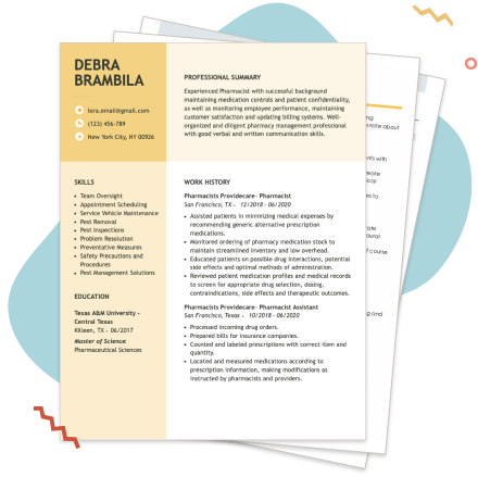 Job Title Resume 4