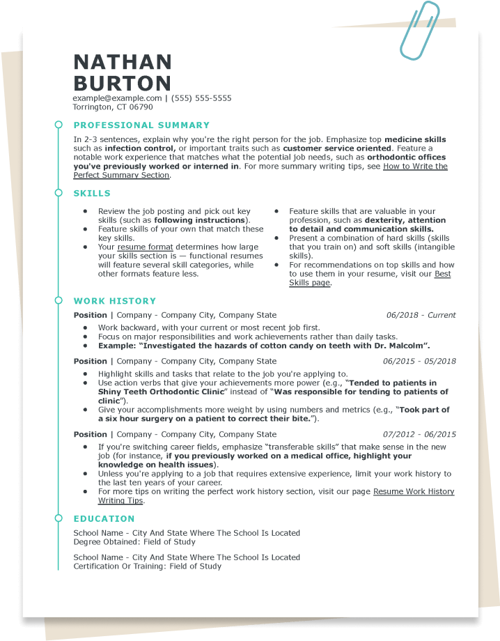 Basic and Simple Resume Templates